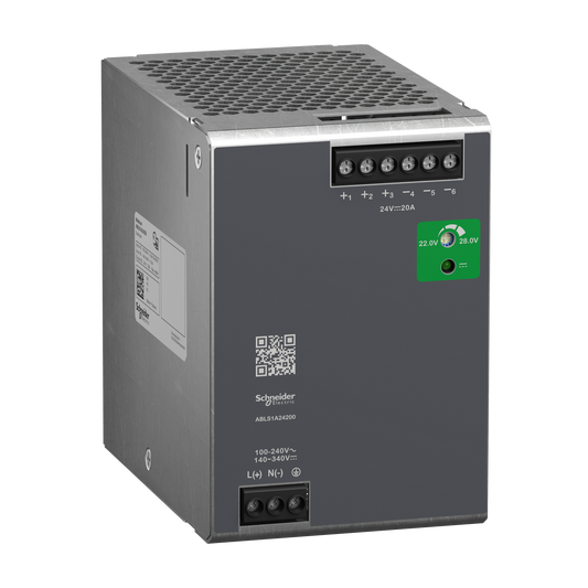 Schneider Electric-ABLS1A24200-Modicon ABL - alimentation à découpage - 20A - 100à240Vca mono/biphasé - 24Vcc