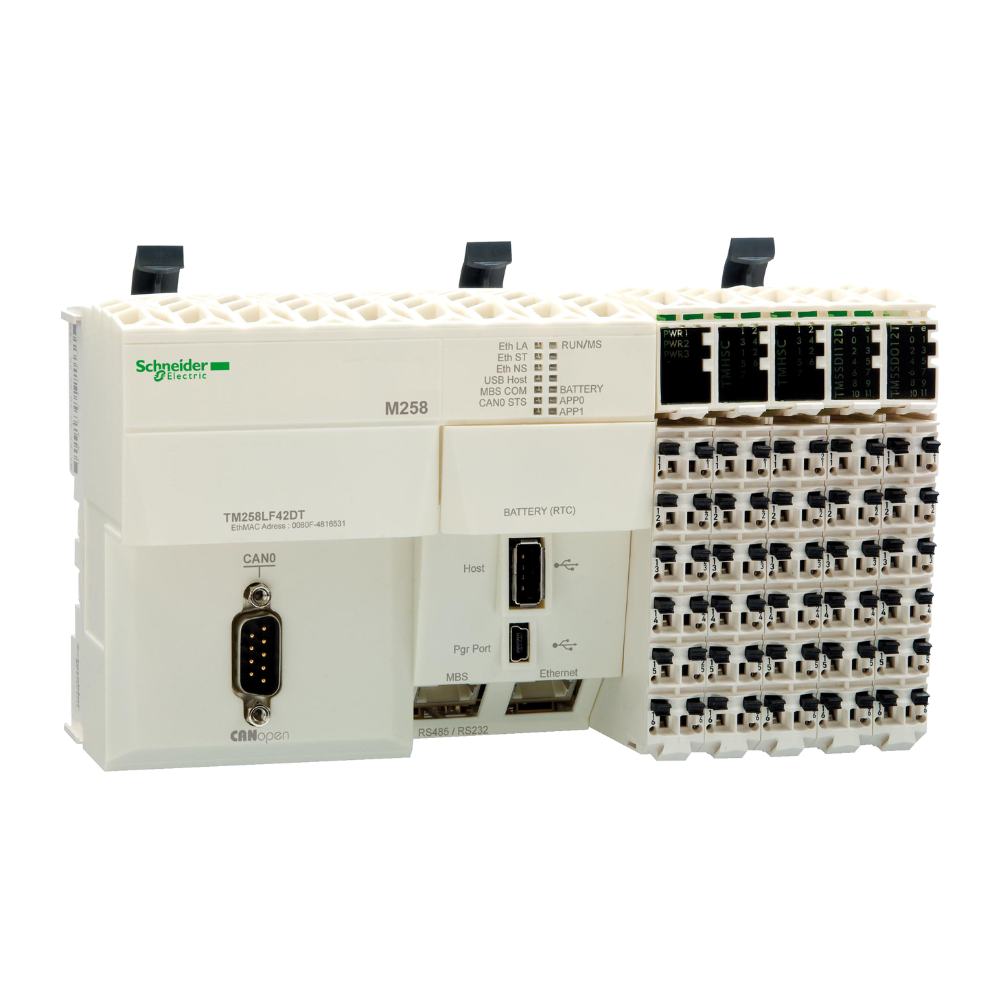 Schneider Electric-TM258LF42DT-Modicon M258 - M258 ctrl eth can sl 42di