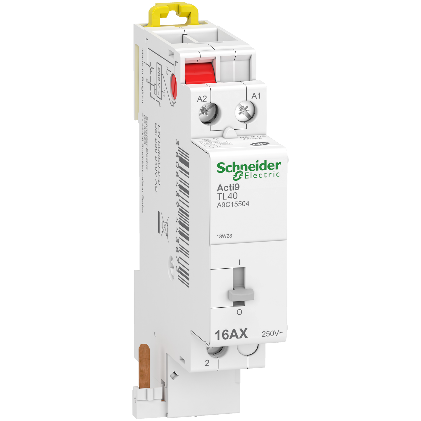 Schneider Electric-A9C15504-Acti9 iDT40 TL - Télérupteur à raccordement rapide - 1P - 16A - 230Vca