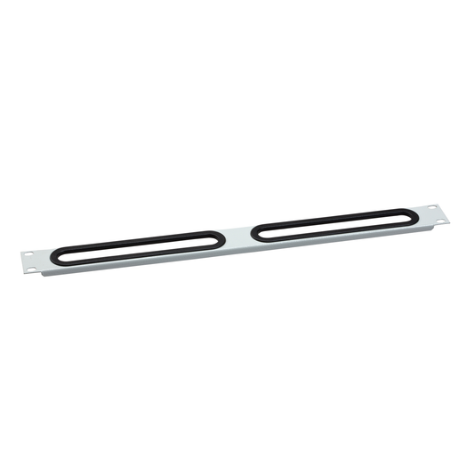 Schneider Electric-NSYCRTM1U2-Actassi - plastron passe-câbles 19P - 1U - RAL 7035