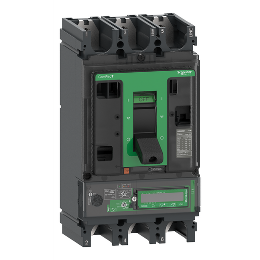 Schneider Electric-C40N37E400-ComPacT NSX400N - Disjoncteur Vigi - MicroLogic 7.3E 400A - 3P3D - 50kA - fixe