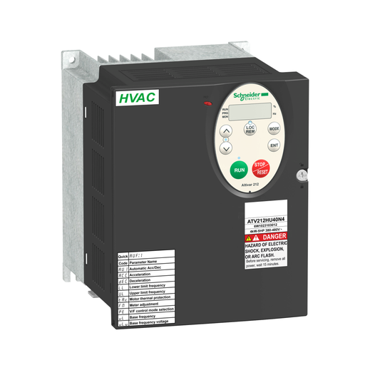 Schneider Electric-ATV212HU40N4-Altivar - ATV212 variateur de vitesse - 3ph - 4kW - 5hp - 480V - CEM - IP21