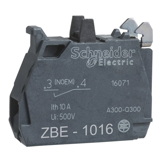 Schneider Electric-ZBE1016-Harmony - bloc contact - 1F - faible charge - raccordement vis-étrier