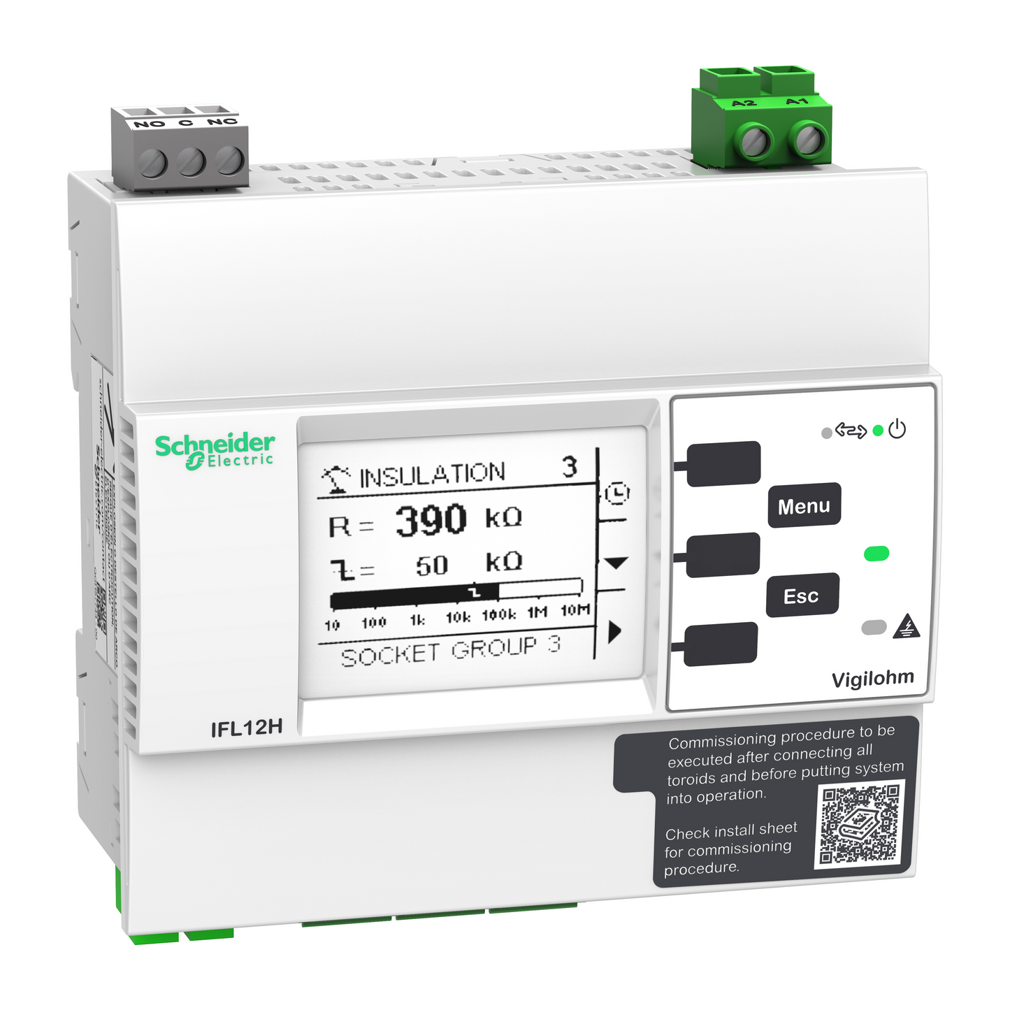 Schneider Electric-IMDIFL12H-Vigilohm - localisateur auto d'isolement - 12 voies - hôpital - 110-440VCA/CC