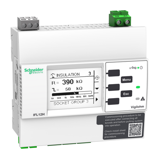 Schneider Electric-IMDIFL12H-Vigilohm - localisateur auto d'isolement - 12 voies - hôpital - 110-440VCA/CC