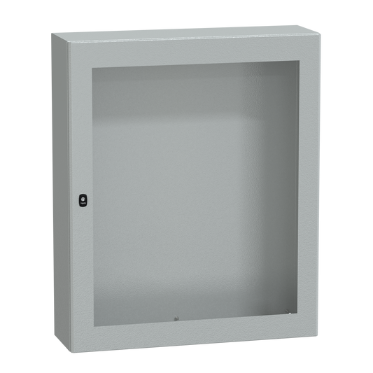 Schneider Electric-NSYS3D121030T-PanelSeT S3D - Enveloppe acier - H1200xL1000xP300 - porte vitrée