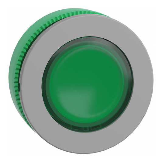 Schneider Electric-ZB5FA38C0-Harmony XB5 - tête de bouton poussoir - Ø22 - col flush grise - pour étiq - vert