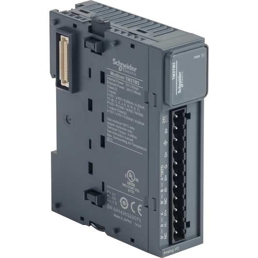 Schneider Electric-TM3TM3-Modicon TM3, module mixte 2 entrées temp. sonde ou -10-0-10V, 0/4-20mA, à vis