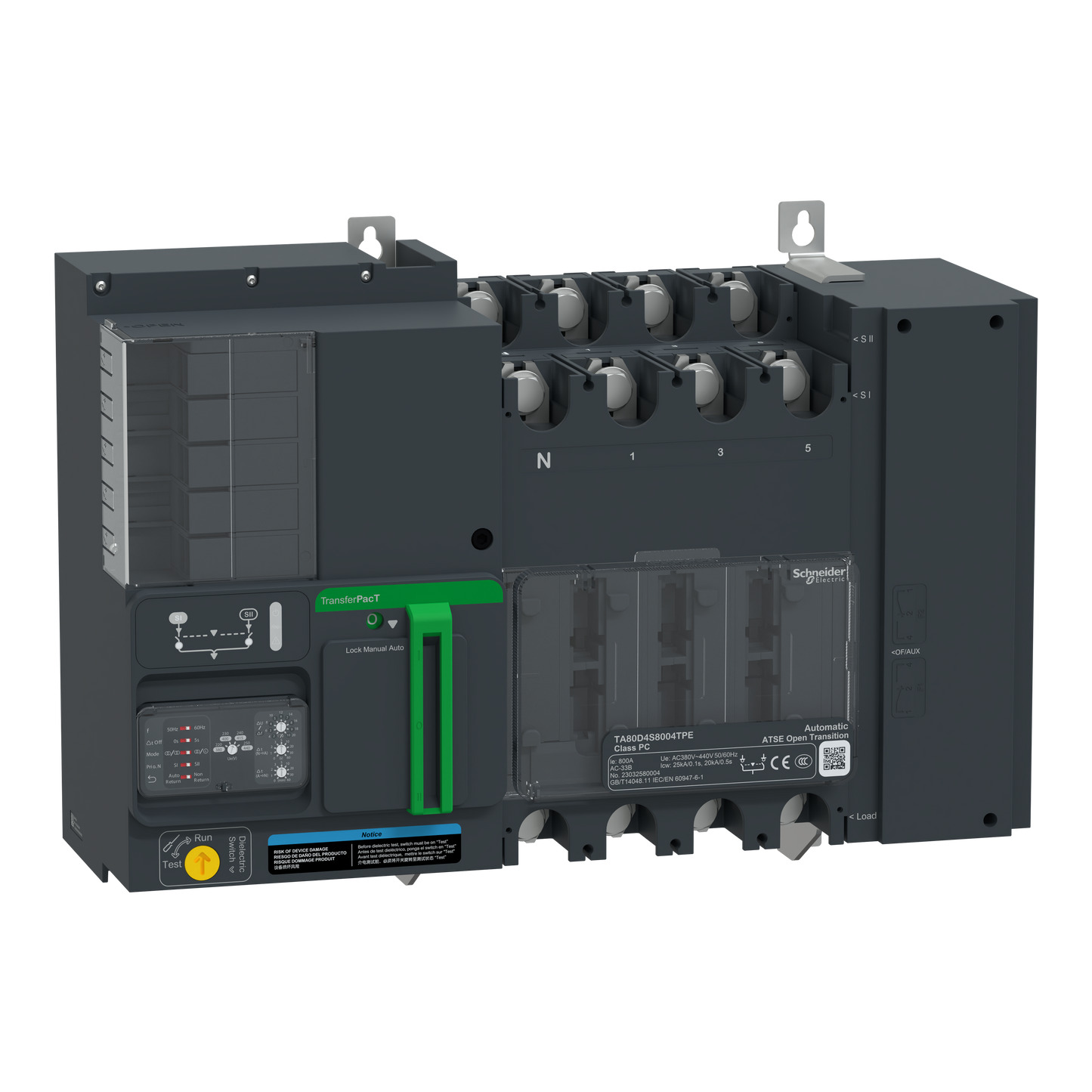 Schneider Electric-TA80D4S8004TPE-TransferPacT TA800 - inverseur de sources - Commutateur - 800A - 4P - 400Vca
