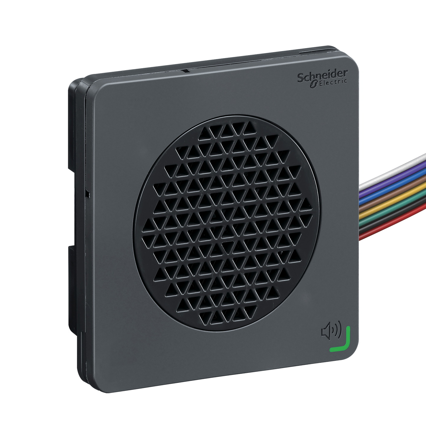Schneider Electric-XVSV7BBN-Harmony XVSV - sirène vocale - DIN72 - noire - NPN - 24Vcc