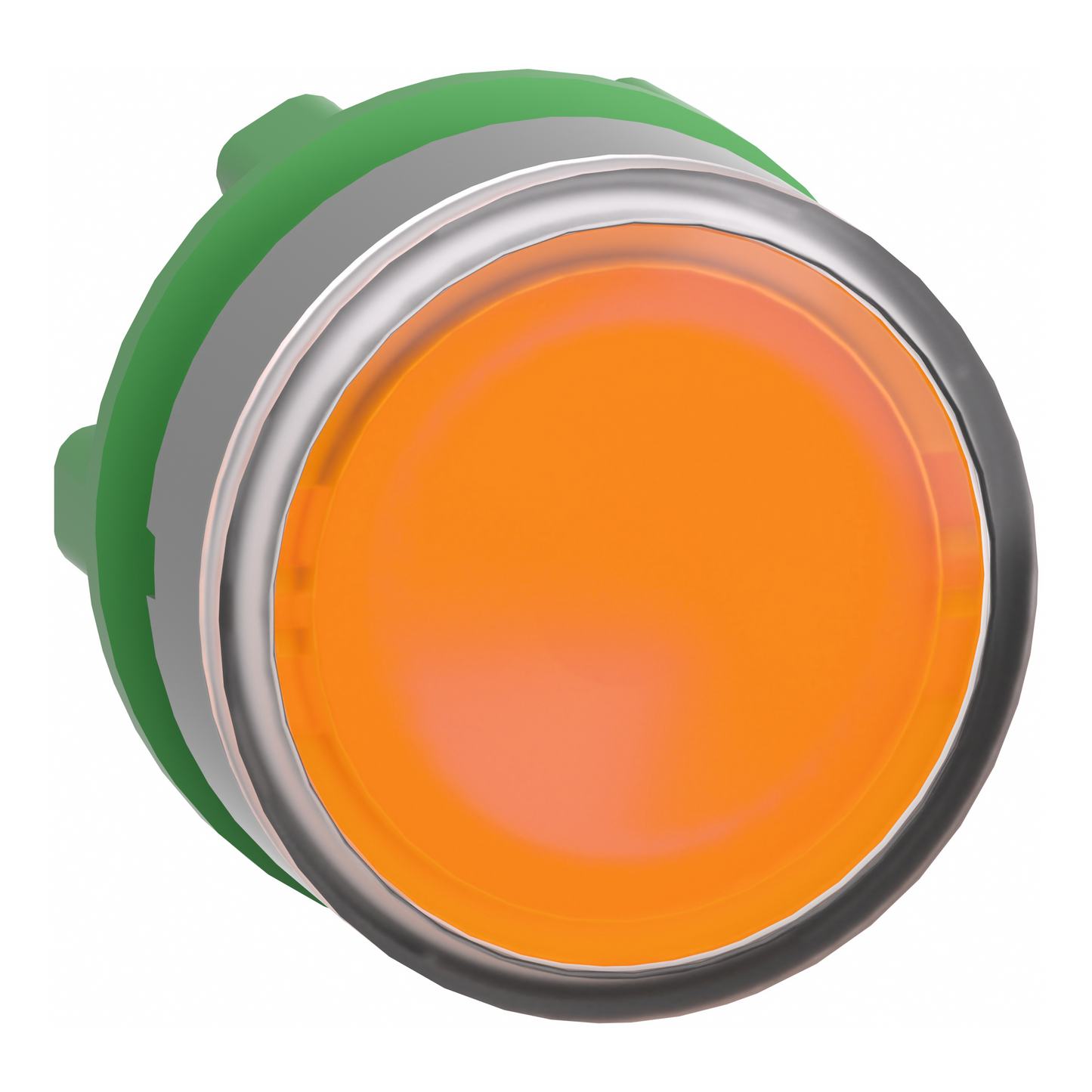 Schneider Electric-ZB5AW353C0-Harmony XB5 - tête bouton poussoir lumineux - Ø22 - col grise - orange