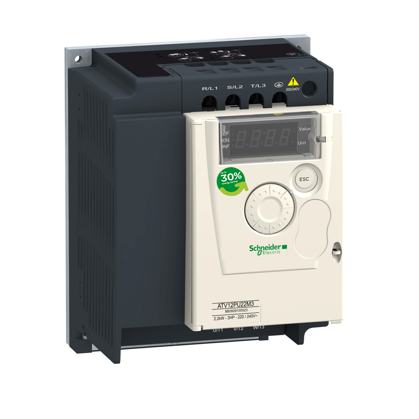 Schneider Electric-ATV12PU22M3-Altivar ATV12 - variateur de vit. - 2,2kW 3CV - 200..240 V - 3 ph - sur semelle