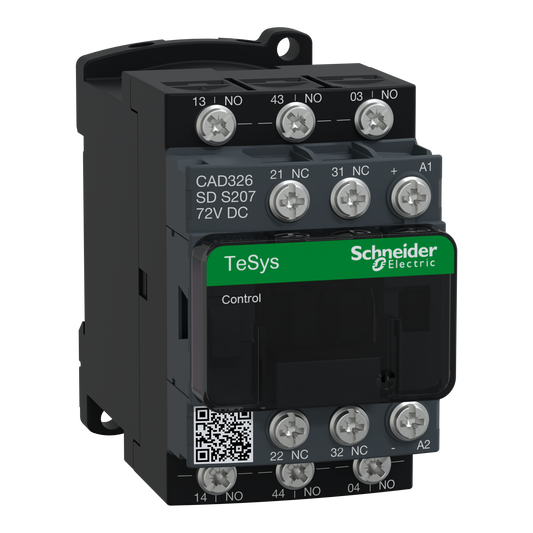 Schneider Electric-CAD326SDS207-TeSys CA - Contacteur cont.aux.72v cc c.ferm.