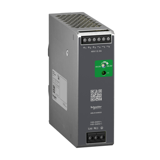 Schneider Electric-ABLS1A48025-Modicon ABL - alimentation à découpage - 2,5A - 100à240Vca mono/biphasé - 48Vcc