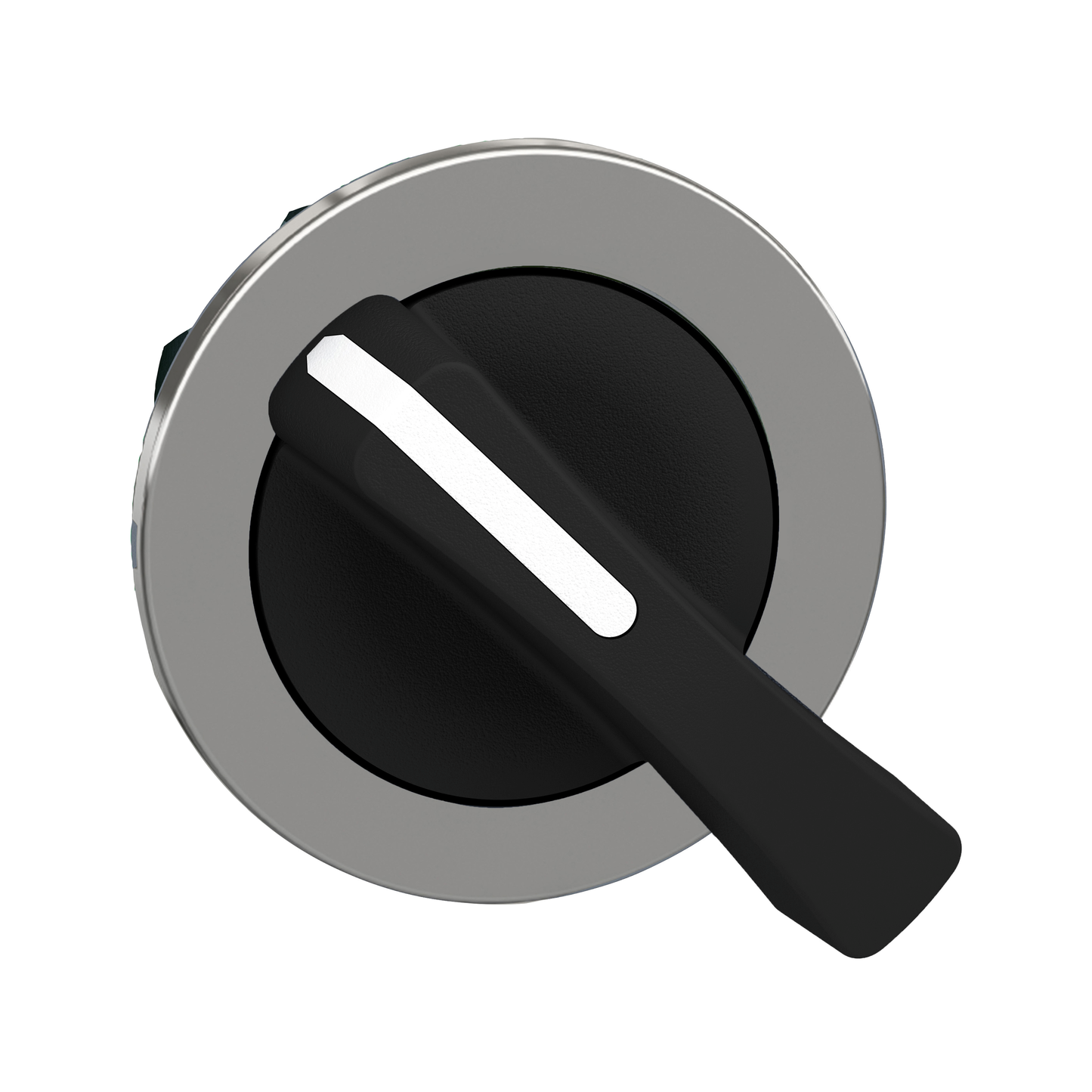 Schneider Electric-ZB4FJ2-Harmony XB4 - tête bouton tournant à crosse - flush - 2 pos fix - noir