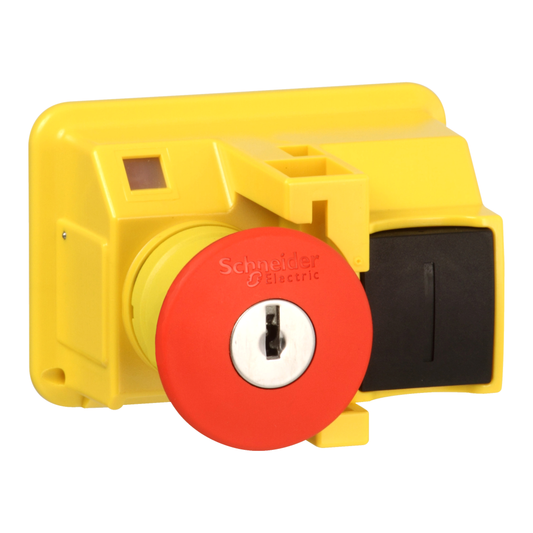 Schneider Electric-GV2K021-TeSys GV - tête pour bouton-poussoir Ø40mm - déverrou. par clé - Ø22mm - rouge