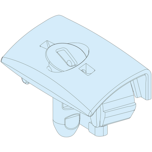 Schneider Electric-LVS01094-PrismaSeT G - Préhenseur de plastron 1/4 tour - pièce rechange (x10)
