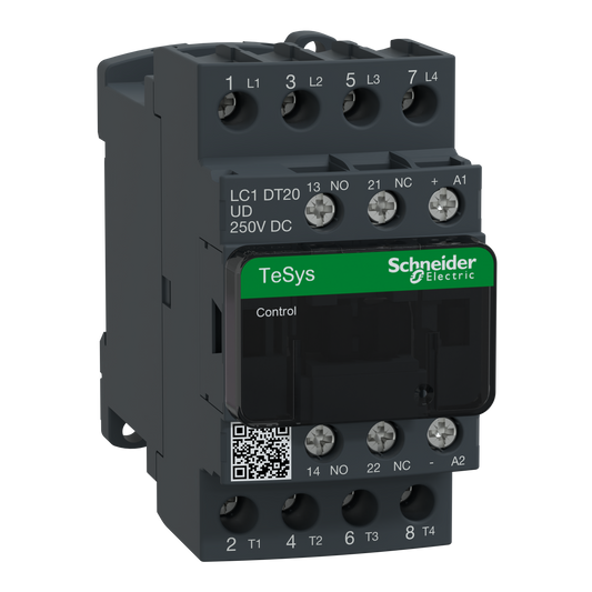 Schneider Electric-LC1DT20UD-TeSys LC1D - contacteur - 4P - AC-1 440V - 20A - bobine 250Vcc