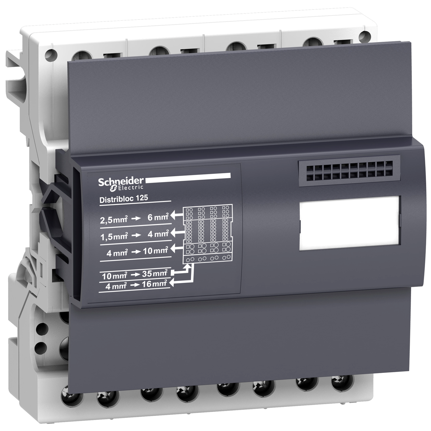 Schneider Electric-LVS04045-Linergy DX - Répartiteur 4P - 125 A (Distribloc)
