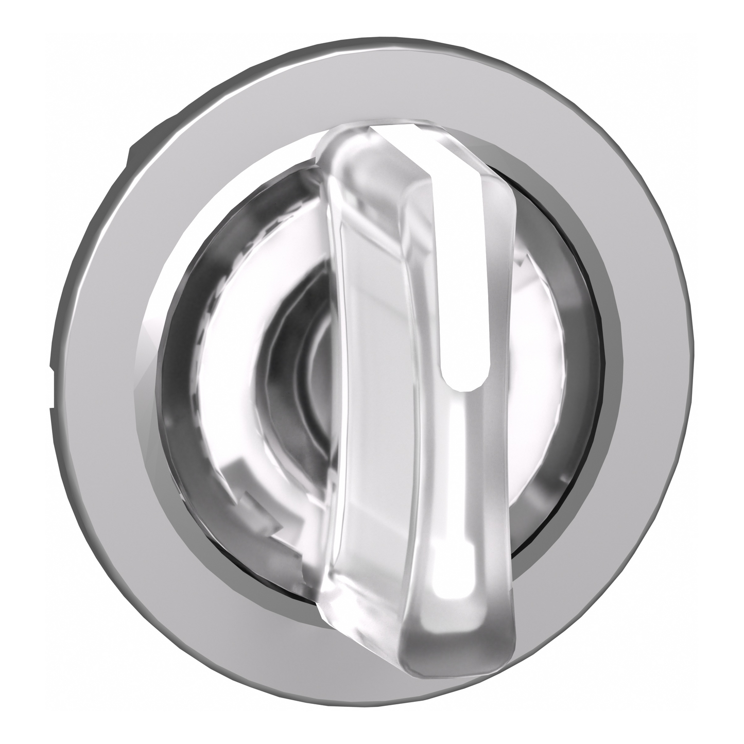 Schneider Electric-ZB4FK1513-Harmony XB4 - tête bouton à manette lumineux - flush - 3 pos rap C - blanc