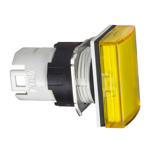 Schneider Electric-ZB6DV5-Harmony ZB6 - tête rect. pour voyant - Ø16mm - cabochon lisse - jaune