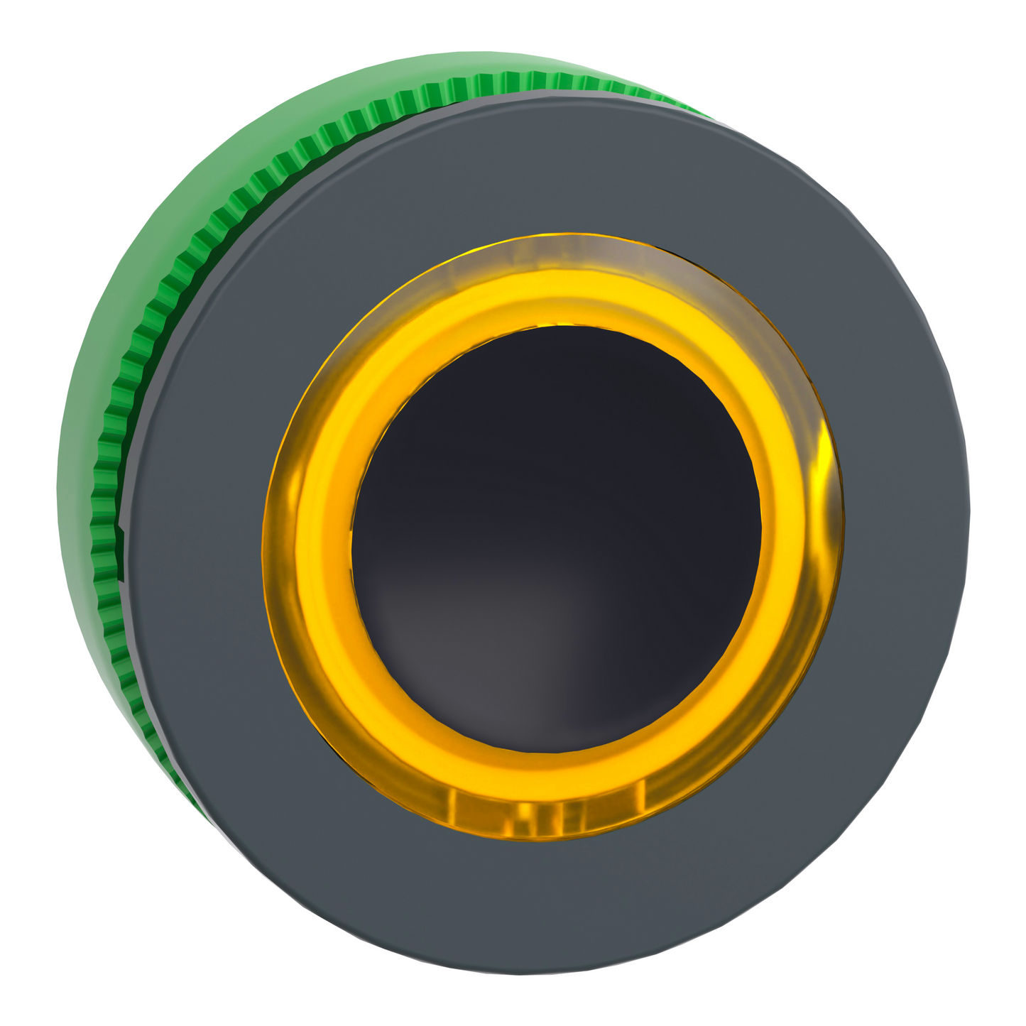 Schneider Electric-ZB5FW983-Harmony XB5 - tête bouton poussoir lum DEL - flush - anneau - jaune