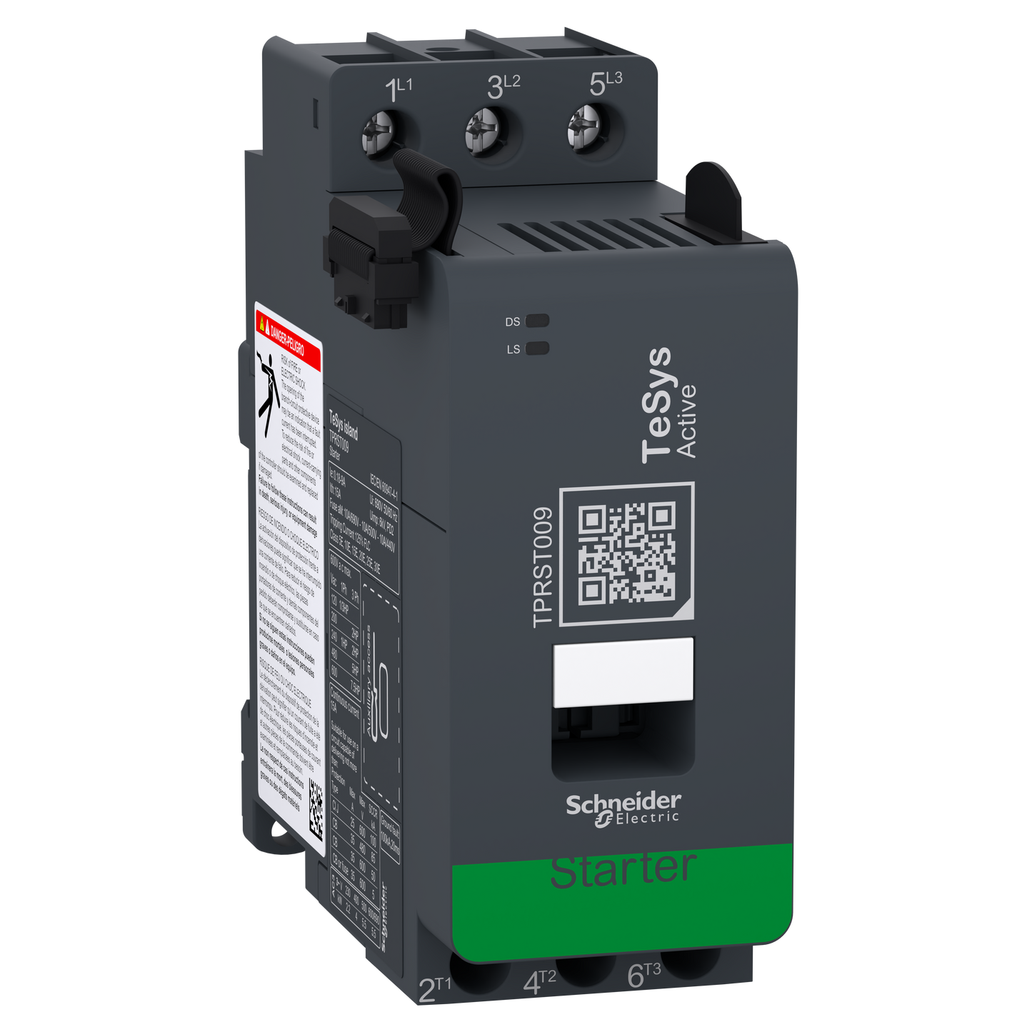 Schneider Electric-TPRST009-TeSys island - démarreur contacteur + relais thermique - 9A / 4kW