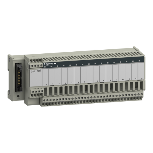 Schneider Electric-ABE7S16E2F0-Telefast ABE7 - embase - relais de sortie statique soudé - 16 entrées - 115Vca