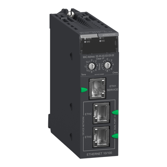 Schneider Electric-BMECRA31210C-Modicon X80 - module de comm. - pour rack déporté Ethernet RIO M580 - durci