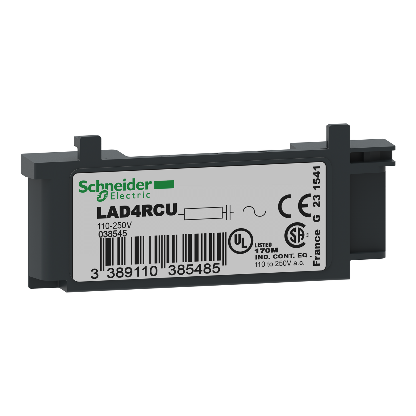 Schneider Electric-LAD4RCU-TeSys D - module d'antiparasitage - circuit RC - 110..240Vca