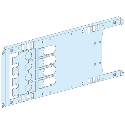 Schneider Electric-LVS03454-PrismaSeT P - Platine NSX630 - fixe - 4P-horizont.-Cde rotat. Manet. L650