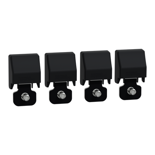 Schneider Electric-NSYAEFPFSC2-PanelSeT Accessoires - Kit de 4 pattes de fixation et caches - pour coffret S3D