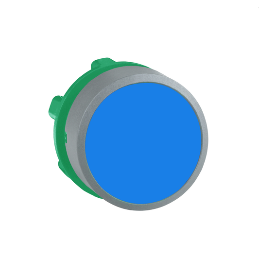 Schneider Electric-ZB5AA6C0-Harmony XB5 - tête de bouton poussoir à impulsion - Ø22 - col grise - bleu