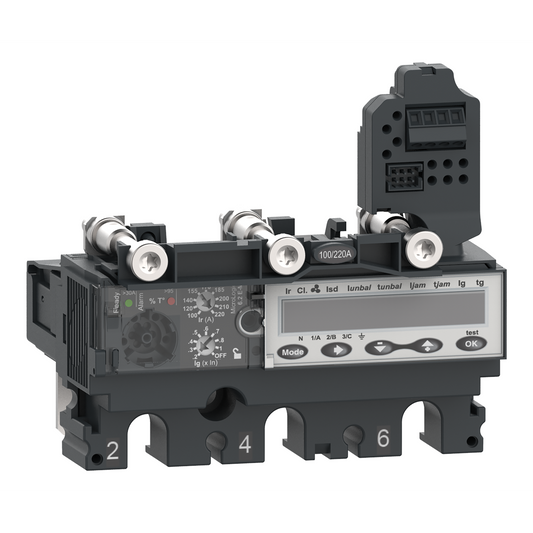 Schneider Electric-C1036M050-ComPacT NSX - Déclencheur MicroLogic 6.2 E-M 50A - 3P3D pour NSX100-250