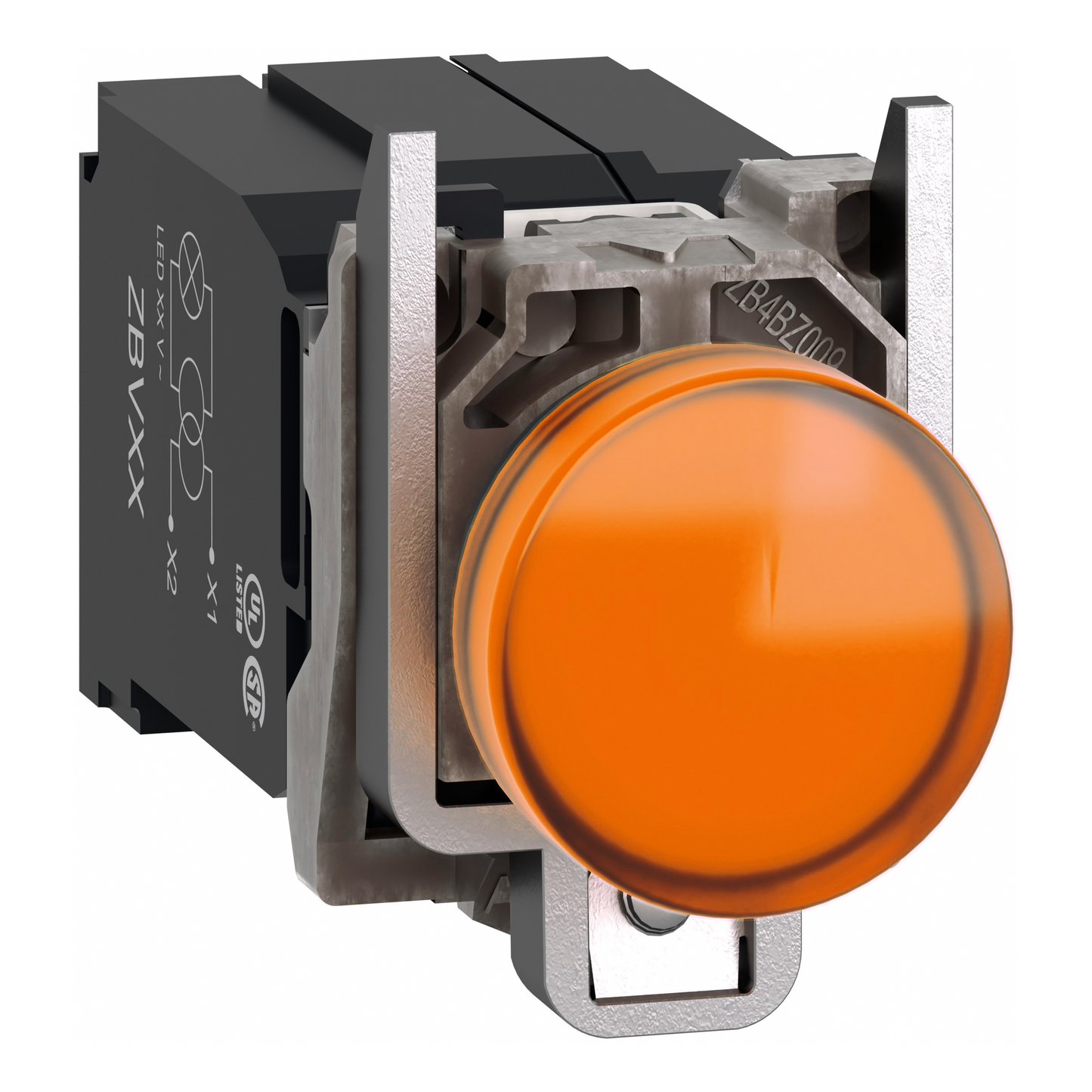 Schneider Electric-XB4BV5B5-Harmony XB4 - voyant lumineux DEL - Ø22 - orange - alim transfo 400V - vis étr