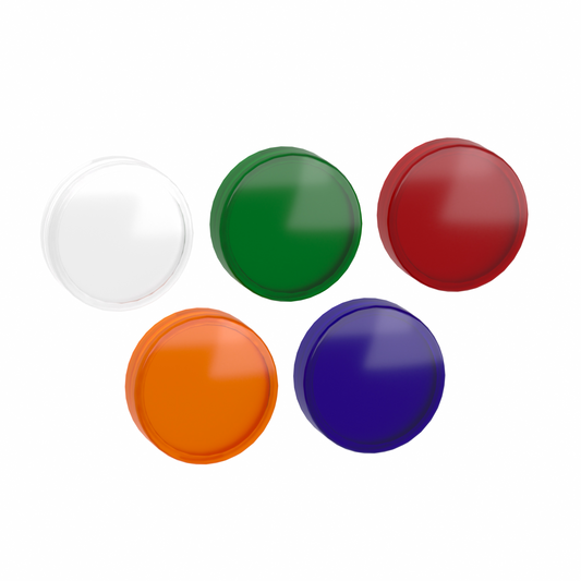 Schneider Electric-ZB5AV003-Harmony XB5 - tête voyant lumineux DEL - Ø22 - lisse - pour étiq - 5 coul