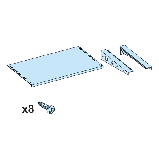 Schneider Electric-LVS08386-PrismaSeT G  - Auvent coffret et armoire IP55 - L600 - RAL9003