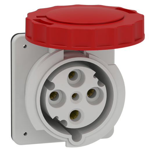 Schneider Electric-81682-Mureva - prise industrielle droite CEE - 63A 4P 380V 6U - IP67