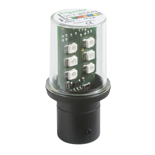 Schneider Electric-DL1BDM3-Harmony - lampe de signalisation LED - vert - BA 15d - 230V