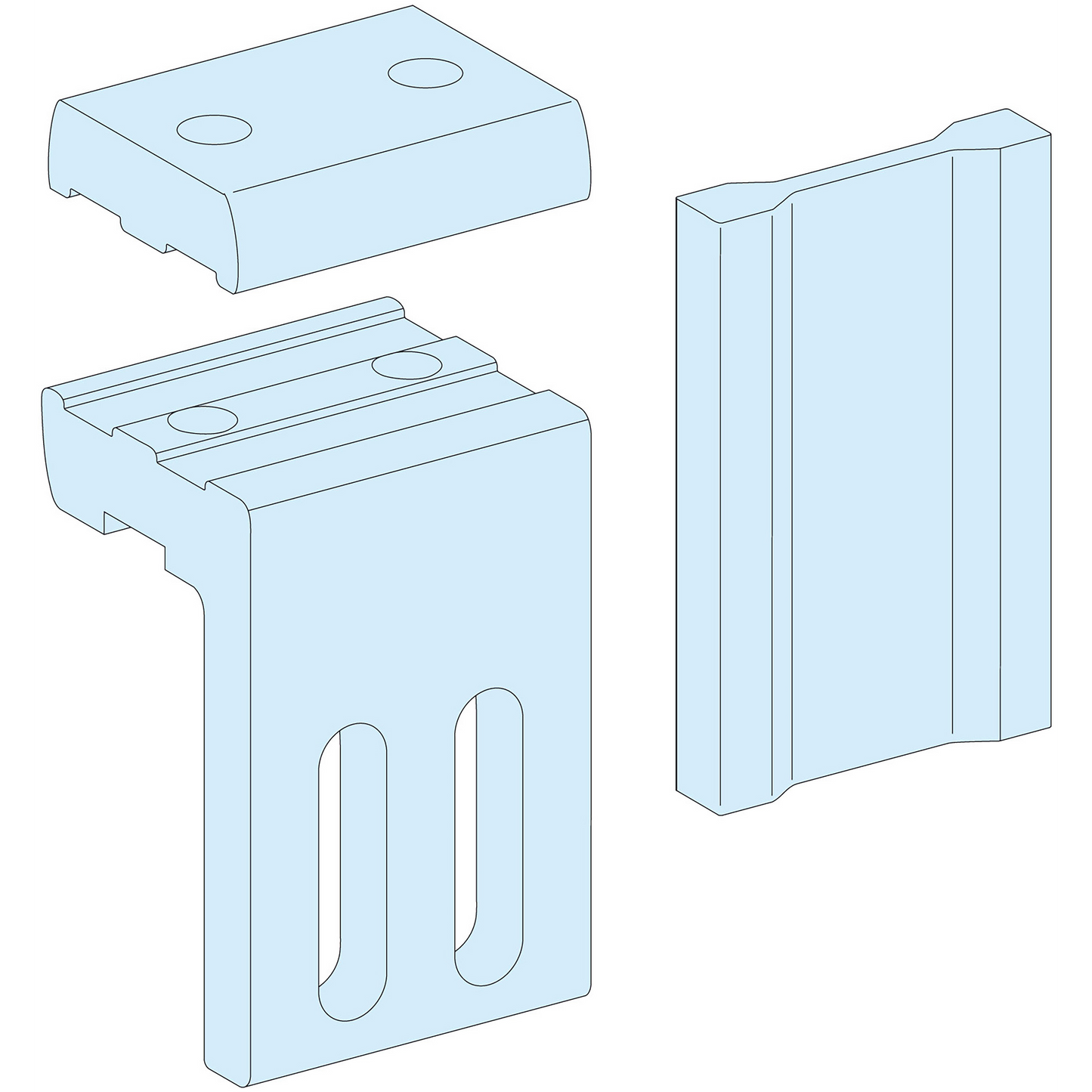 Schneider Electric-LVS04636-PrismaSeT P - Liaison JdB.V / JdB.H 1600A - épaisseur 10 mm