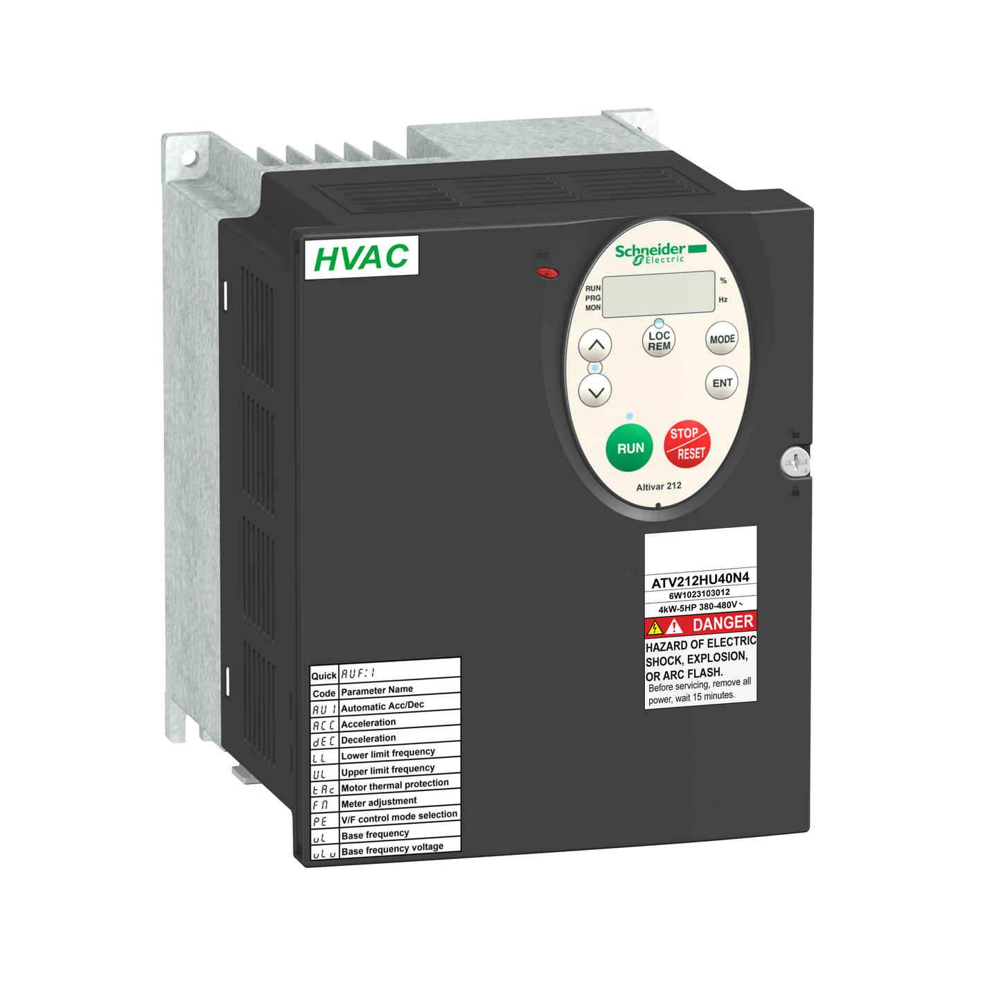 Schneider Electric-ATV212HU55N4-Altivar - ATV212 variateur de vitesse - 3ph - 5,5kW - 7,5hp - 480V - CEM - IP21