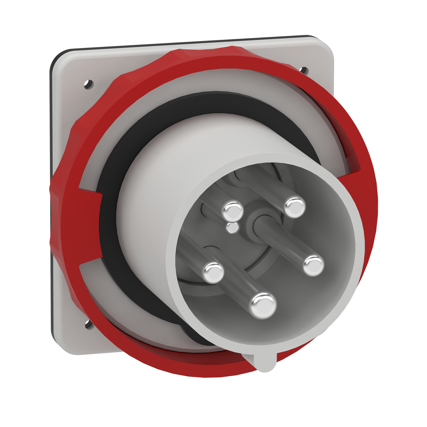 Schneider Electric-81883-Mureva - socle de connecteur encastré - 63A 3P+N+T - 380-415V - IP67 - 50-60HZ