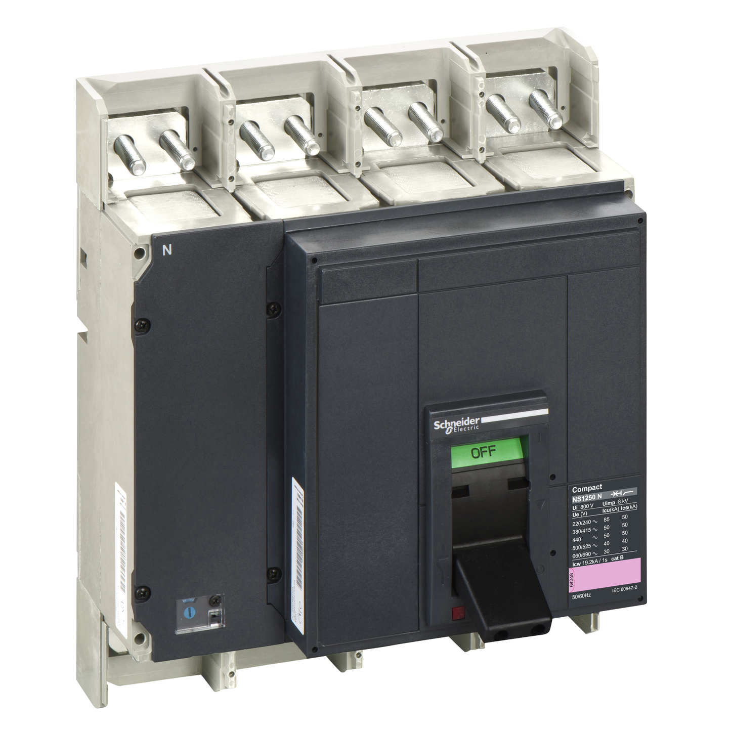 Schneider Electric-33404-ComPact NS1250N - bloc coupure - 4P - 50KA - débrochable électrique
