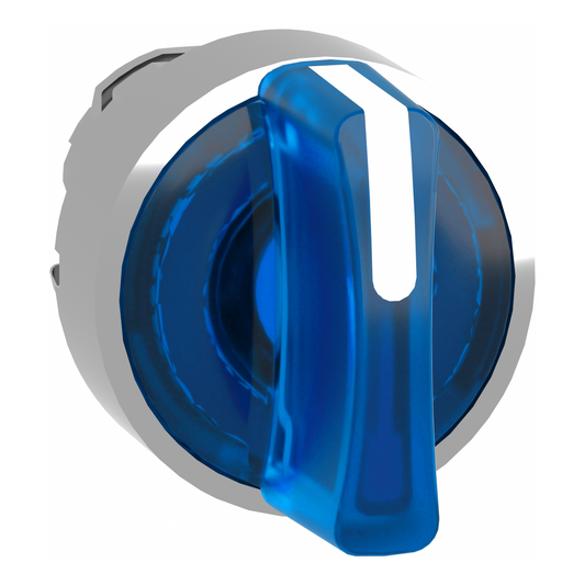 Schneider Electric-ZB4BK1563-Harmony XB4 - tête bouton à manette lumineux - Ø22 - 3 pos rap C - bleu