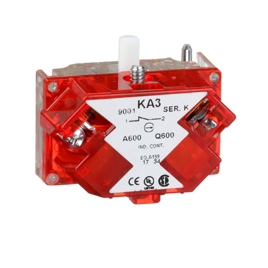 Schneider Electric-9001KA3-Harmony 9001K - bloc contact pour bouton - Ø30 - 1O bornes protégées