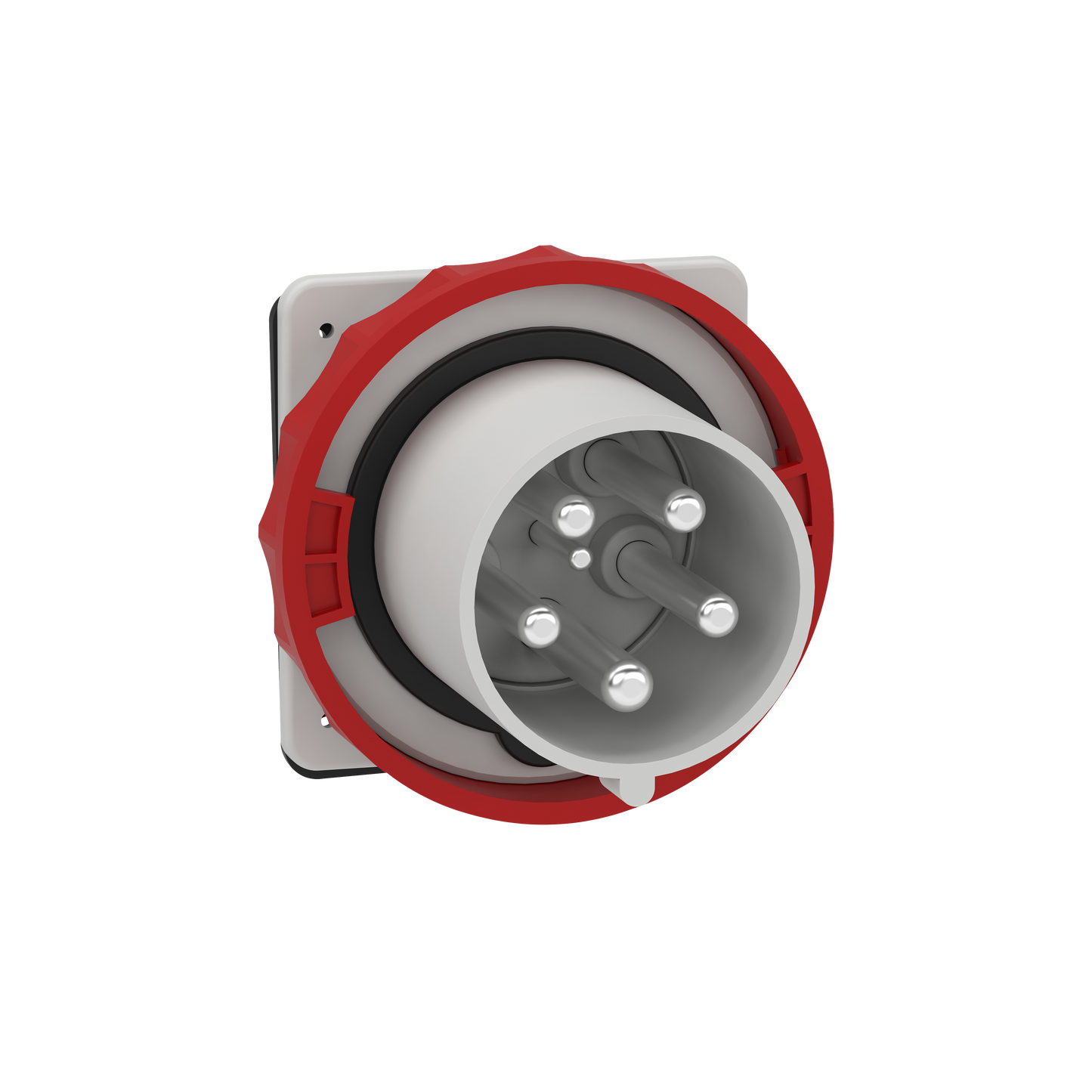 Schneider Electric-81895-Mureva - socle de connecteur encastré - 125A 3P+N+T - 380-415V - IP67 - 50-60HZ