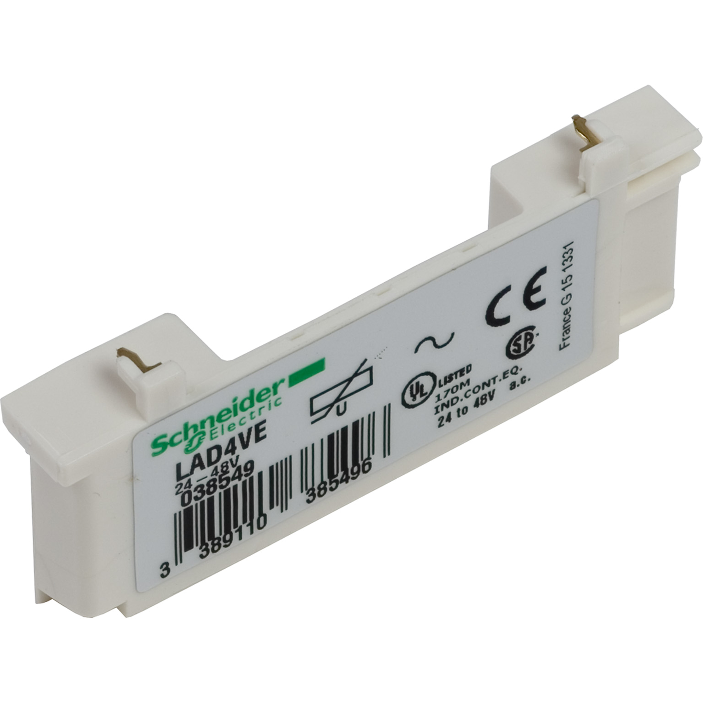 Schneider Electric-LAD4VG-TeSys D - module d'antiparasitage - varistance - 50..127Vca