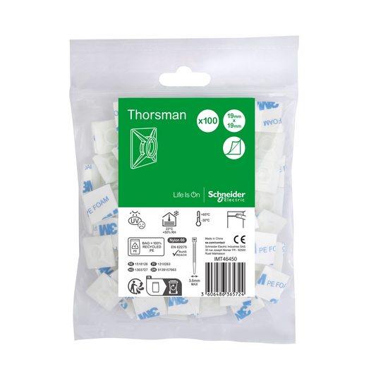 Schneider Electric-IMT46450-Thorsman embase adhésive max 3.6mm, 100p
