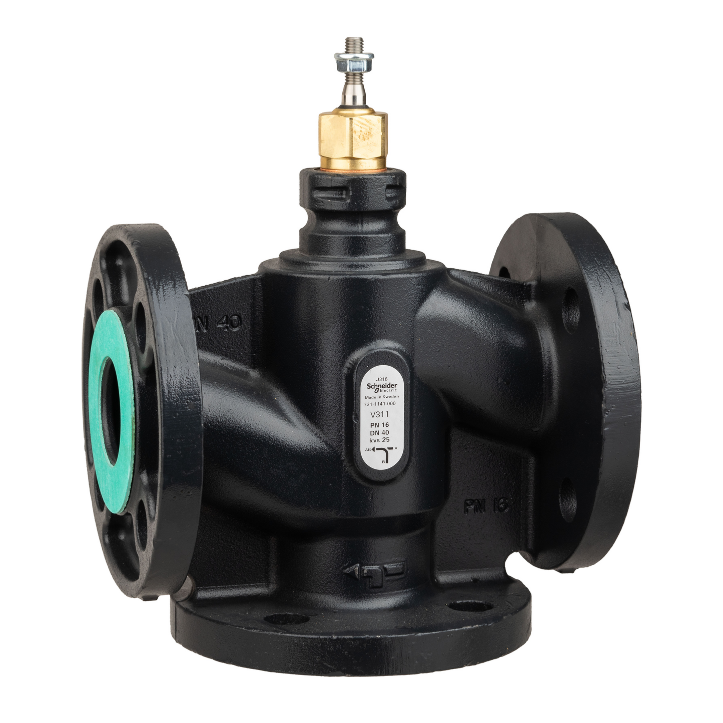 Schneider Electric-7311141000-Vanne 3 voies acier à bride PN16 DN40 Kv25