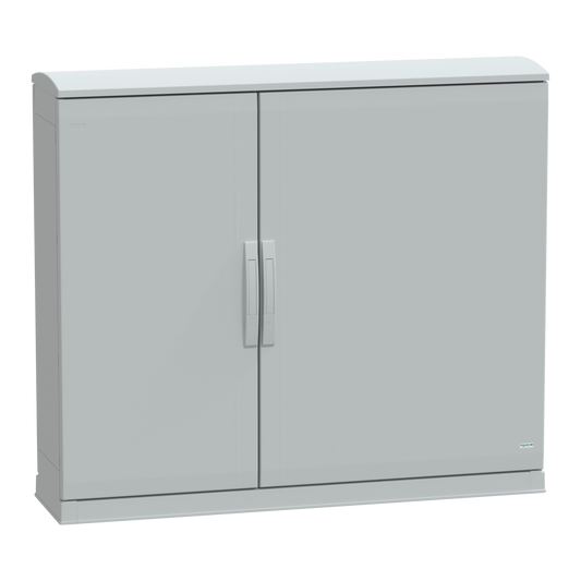 Schneider Electric-NSYPLAZT10123G-Thalassa - Armoire polyester socle + toit 1000x1250x320- IP44 Ral 7035